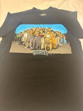 DGA Homies Family Group Portrait Graphic T-Shirt Black
